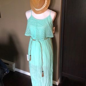 Trixxi Maxi Dress NWT Aqua size M